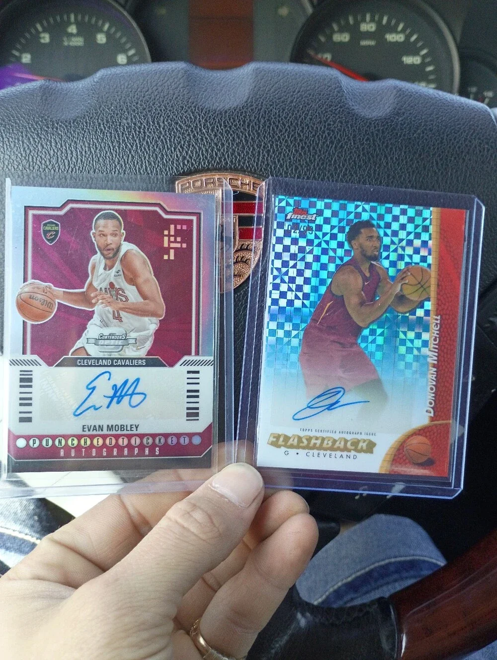Evan Mobley & Donovan Mitchell Cleveland Cavaliers Autograph Basketball Cards
